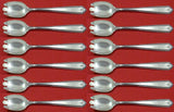 Lady Hilton by Westmorland Sterling Silver Dessert Fork Set of 12 pcs Custom 6"
