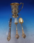 Canova by George Adams Sterling Silver Traveling Set 4pc #744 (#7238)