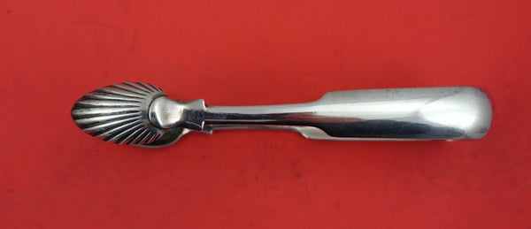 Coin Silver by Various Makers Sugar Tong  pseudo-English hallmark  5 1/2"