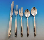 Silver Rhythm by International Sterling Silver Flatware Set 12 Service 60 pcs