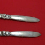 Cactus by Georg Jensen Sterling Silver Salad Serving Set 2pc HH WS Orig 9 1/2"