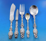 Lily by Whiting Sterling Silver Flatware Set 12 Service 228 pcs in Chest Dinner