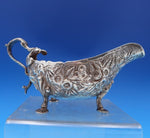 Repousse by Kirk Coin Silver 11OZ Gravy Boat #414 7" x 3" x 3 1/2" (#8336)