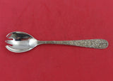 Repousse by Kirk Sterling Silver Ice Cream Fork Unusual Original 5 3/4" 3-tine
