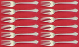 French Regency by Wallace Sterling Silver Salad Fork Set 12 pieces 6 3/8"