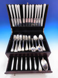 Irish Rib by James Robinson Sterling Silver Flatware Dinner Service 12 Set 86 pc