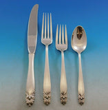 King Christian by Wallace Sterling Silver Flatware Set for 12 Service 48 pieces