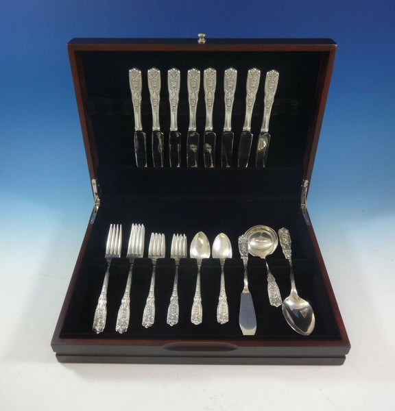 Milburn Rose by Westmorland Sterling Silver Flatware Set For 8 Service 36 Pieces