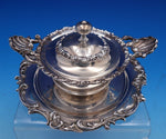 Sea Motif by Mauser Sterling Silver Terrapin Bowl with Cover Underplate (#7896)