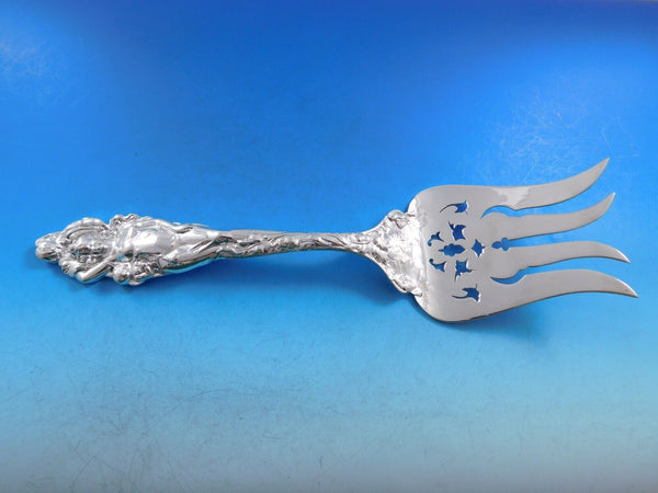 Love Disarmed by Reed and Barton Sterling Silver Fish Serving Fork Pierced 10.5"