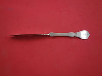 Coin Silver by Albert Coles Master Butter flat handle Brite-Cut twisted 7 1/2"