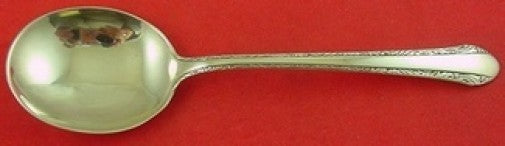 Chased Romantique by Alvin Sterling Silver Cream Soup Spoon 6 1/4" Vintage