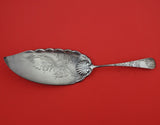 Chrysanthemum by Gorham Sterling Silver Fish Server Bright-Cut 10 3/4" Serving