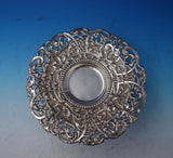 Brunswick French 950 Silver Pair of Coasters Wide Pierced Border 9" Dia (#5474)