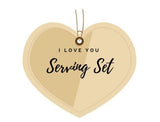 Brocade by International Sterling Silver "I Love You" Serving Set 3pc Custom