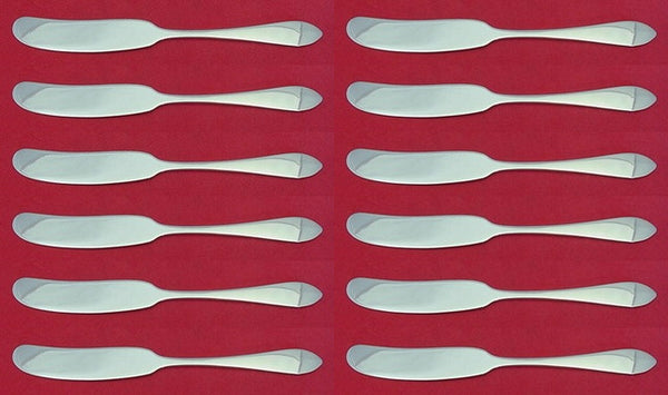 Faneuil by Tiffany & Co. Sterling Silver Butter Spreader FH Set of 12 pcs 5 7/8"