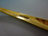 Silver Flutes Gold by Towle Sterling Silver Flatware Set For 8 Service Vermeil
