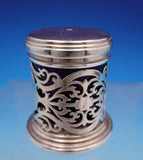 Broadway & Co English Sterling Silver Salt Pepper Shaker Set Cobalt Liners #9194