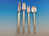 Trenza by Celsa Mexico Sterling Silver Flatware Set Service Mid Century Modern