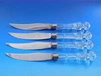 Waterford Crystal Handle Flatware Set of 4 Steak Knives