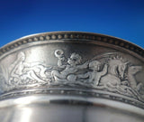 Schulz and Fischer Sterling Silver Basket with Handle Mermaids c.1880 (#5876)