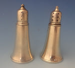 Revere Sterling Silver Salt & Pepper Shakers 2pc Glass Lined (#0234)