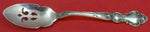 Meadow Rose By Wallace Sterling Silver Olive Spoon Pierced 5 3/4" Custom