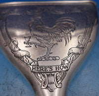 Wm Kerr Sterling Silver Wine Funnel Rooster Holding Glass #53 4.75" (#8385)
