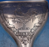 Wm Kerr Sterling Silver Wine Funnel Rooster Holding Glass #53 4.75" (#8385)