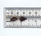 Genuine Natural Bohemian Garnet Drop Dangle Earrings with New 14k Wires (#J6481)