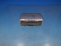 TS English Victorian Sterling Silver Vinaigrette Tiny Engraved Birmingham #6739