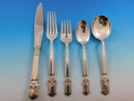 Duke of Windsor by Manchester Sterling Silver Flatware Set Service 62 pcs