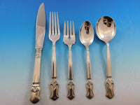 Duke of Windsor by Manchester Sterling Silver Flatware Set Service 62 pcs
