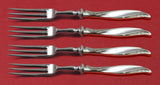 Pine Spray by International Sterling Silver Fruit Fork Set 4pc HH WS Custom 6"