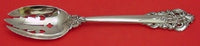 Grande Baroque By Wallace Sterling Silver Serving Spoon Pierced Original 8 3/4"