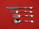 Silver Swirl by Wallace Sterling Silver Regular Size Place Setting(s) 4-Piece