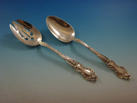 Meadow Rose by Wallace Sterling Silver Flatware Set For 12 Service 53 Pieces