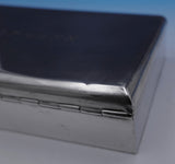 Cartier Sterling Silver Cigarette Case Wood Lined #18 w/ Mono "HHH-JCH" (#0329)