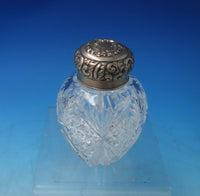 S. Cottle Co. Sterling Silver Tea Caddy with Cut Crystal #3 4 3/4" x 3" (#5596)