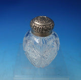S. Cottle Co. Sterling Silver Tea Caddy with Cut Crystal #3 4 3/4" x 3" (#5596)