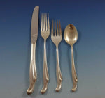 Silver Surf by Stieff Sterling Silver Flatware Set Service 30 Pieces Modern