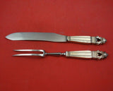 Acorn by Georg Jensen Sterling Silver Steak Carving Set 2pc HH WS Knife 10 1/2"