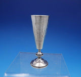 Russian .875 Silver Cordial Cup Engraved with Cattails Flowers Wheat (#4332)