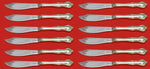 Debussy by Towle Sterling Silver Steak Knife Custom Set 12 pcs 8 1/4"