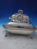 Gadroon English Silverplate Pair of Vegetable Warming Pans Vintage (#6114)