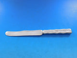 Lap Over Edge Acid Etched by Tiffany Sterling Dessert Knife HHAS w/ Foliage #3