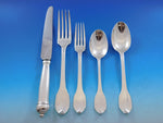 Cannon Handle by Boin-Taburet French 950 Silver Flatware Set Service Paris 22 pc