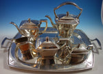 Pantheon by International Sterling Silver Tea Set 5pc with Tray (#2175)