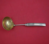 Gorham Sterling Silver Gravy Ladle HH All Sterling Gold Washed Bright-Cut 8"