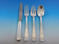 Bayonne by Alexandre Vaguer French 950 Silver Flatware Set Service Paris 122 pcs